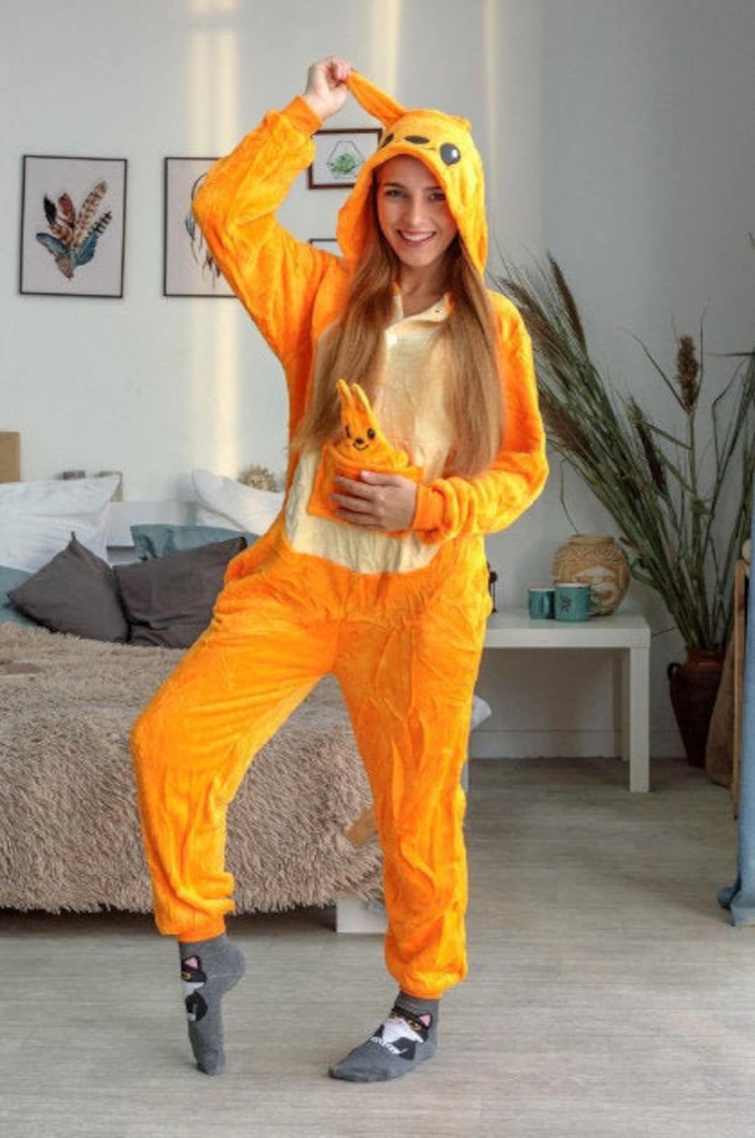 Pijama Pikachu Cosplay Kigurumi Unissex - Original - R$ 156