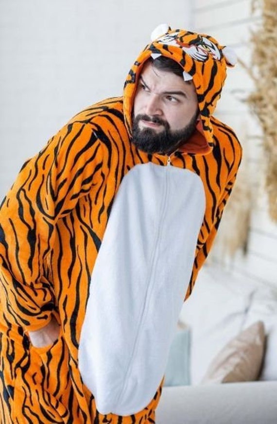 Tiger Onesie Adult, Tigger Onesie, Tigger Costume, Tiger Onesie, Tiger  Pajamas, Adult Onesie Pajama, Soft Pajamas, Adult Pajamas, Halloween 