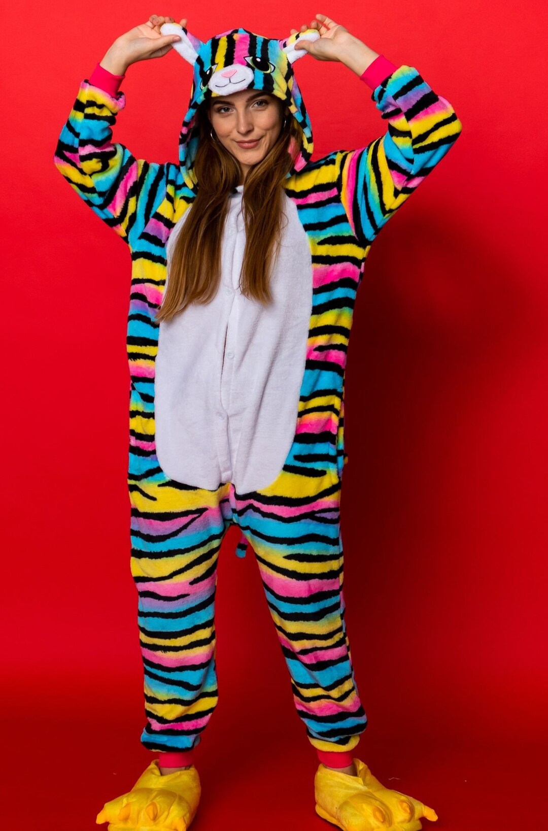 Cat Pajamas, Cat Cosplay, Hooded Pajamas, Kigurumi, Animal Cosplay ...
