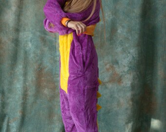 Mono de dragón para adulto, mono de dragón, disfraz de dragón