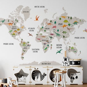 Wandtattoo Dinosaurier, Wandsticker, Jurassic Welt Aufkleber, Aufkleber, Kinderzimmer Wandsticker, Abziehbild, Schälen und Aufkleben