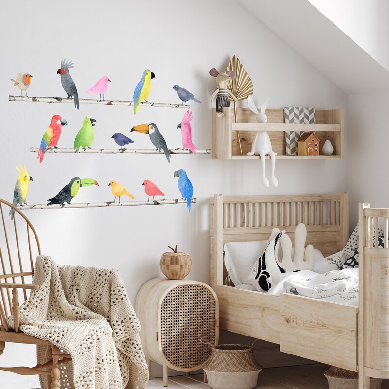 Bird Wall Decals - Etsy