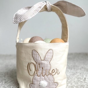 Personalisiertes Osternest - Personalisiertes Osterkörbchen für Jungen & Mädchen - Baby Osterkörbchen - Osternest mit Name - Ostern Leckerlibeutel