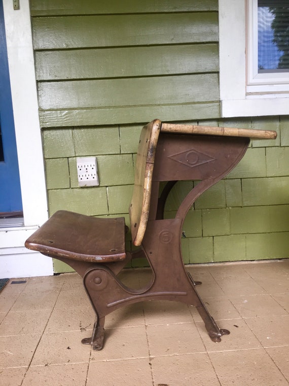 OLD SCHOOL DESK Antique School Desk Vintage Childs Desk Etsy
