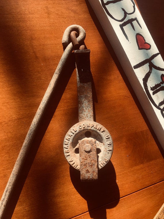 Vintage Meat Hook & Pulley Philadelphia Tramrail Company Etsy