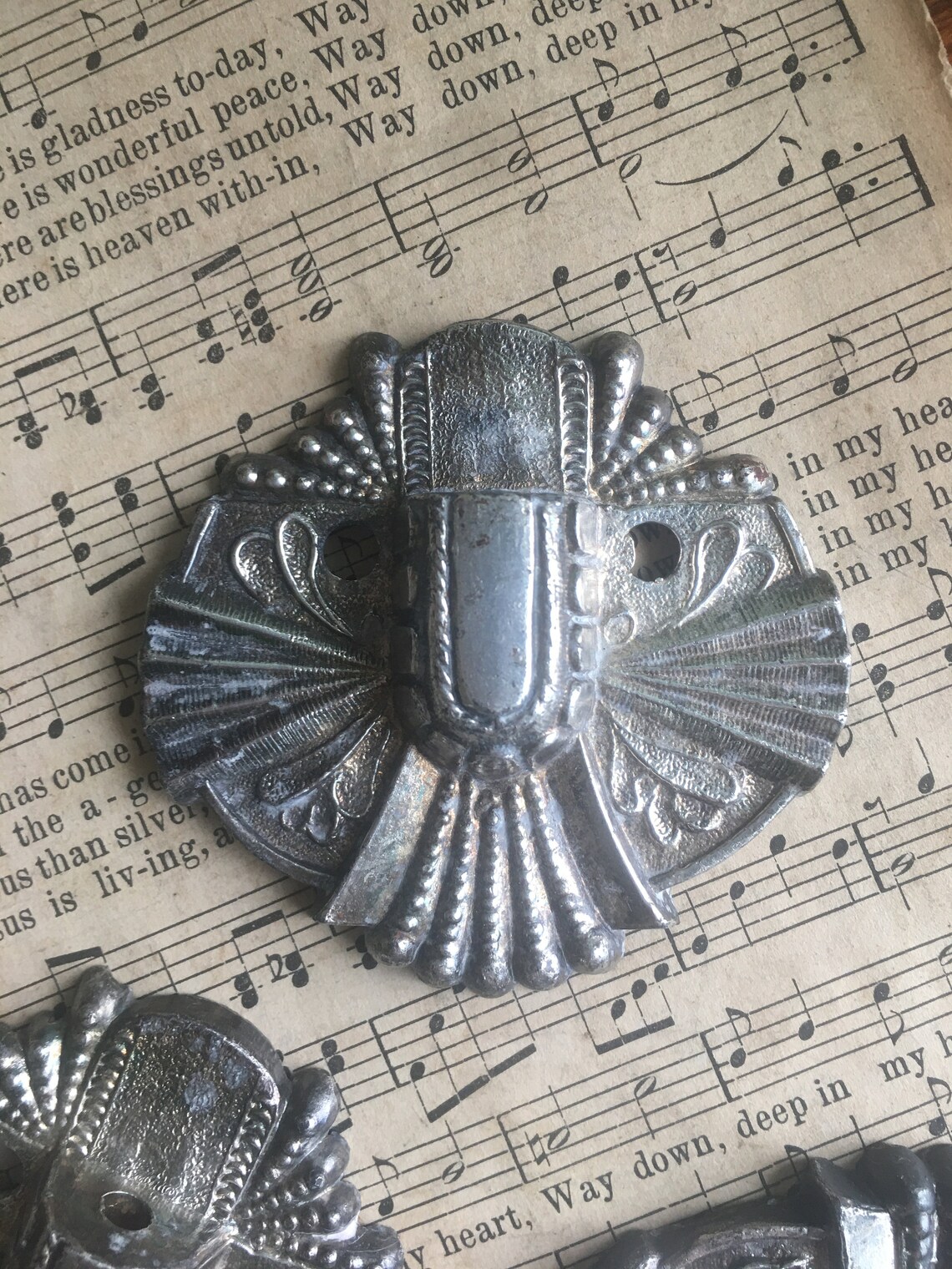 RARE SILVER Victorian Casket Hardware Antique ELGIN Coffin Etsy