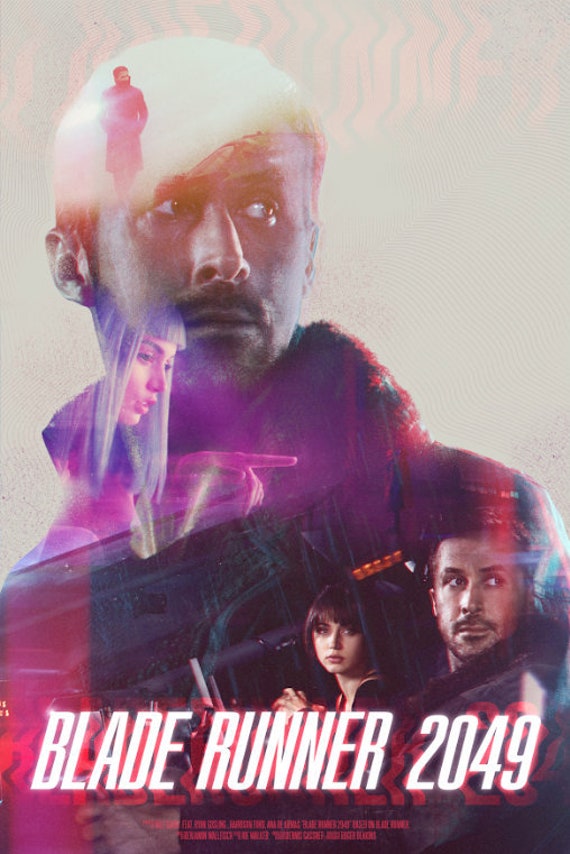 Blade Runner 49 Blade Runner Movie Poster Ryan Gosling Etsy