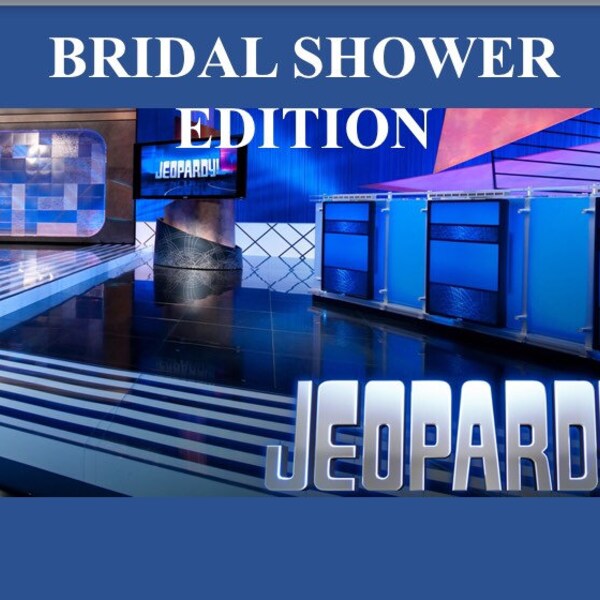 Bridal Jeopardy Game Etsy