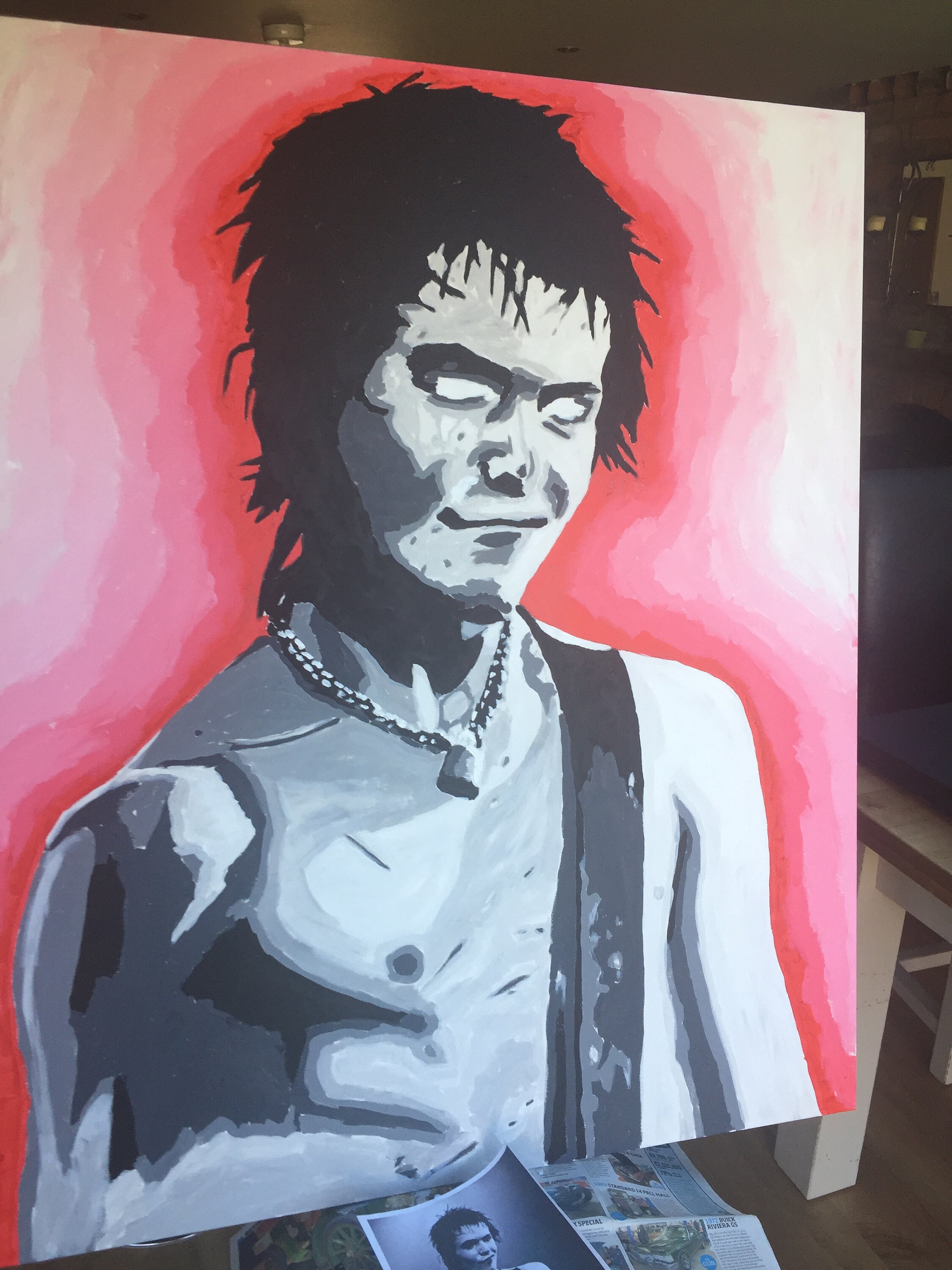 Demon Sid Original Portrait Sid Vicious Sex Pistols - Etsy UK