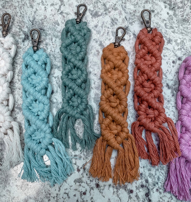 Macramé Keychain/ Keychain/ Macrame/ Car Accessories/ Mini Etsy
