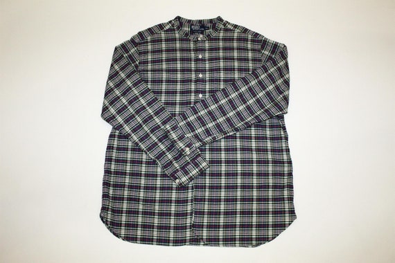 Rare polo ralph lauren emmet band madras flannel shi gem