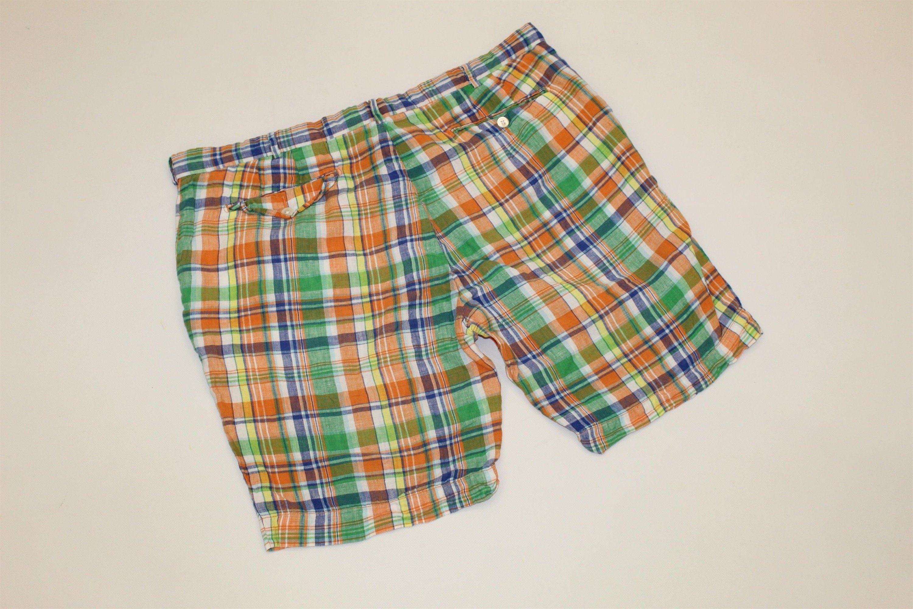 Vintage Polo Ralph Lauren India Madras Linen Shorts - Etsy Australia