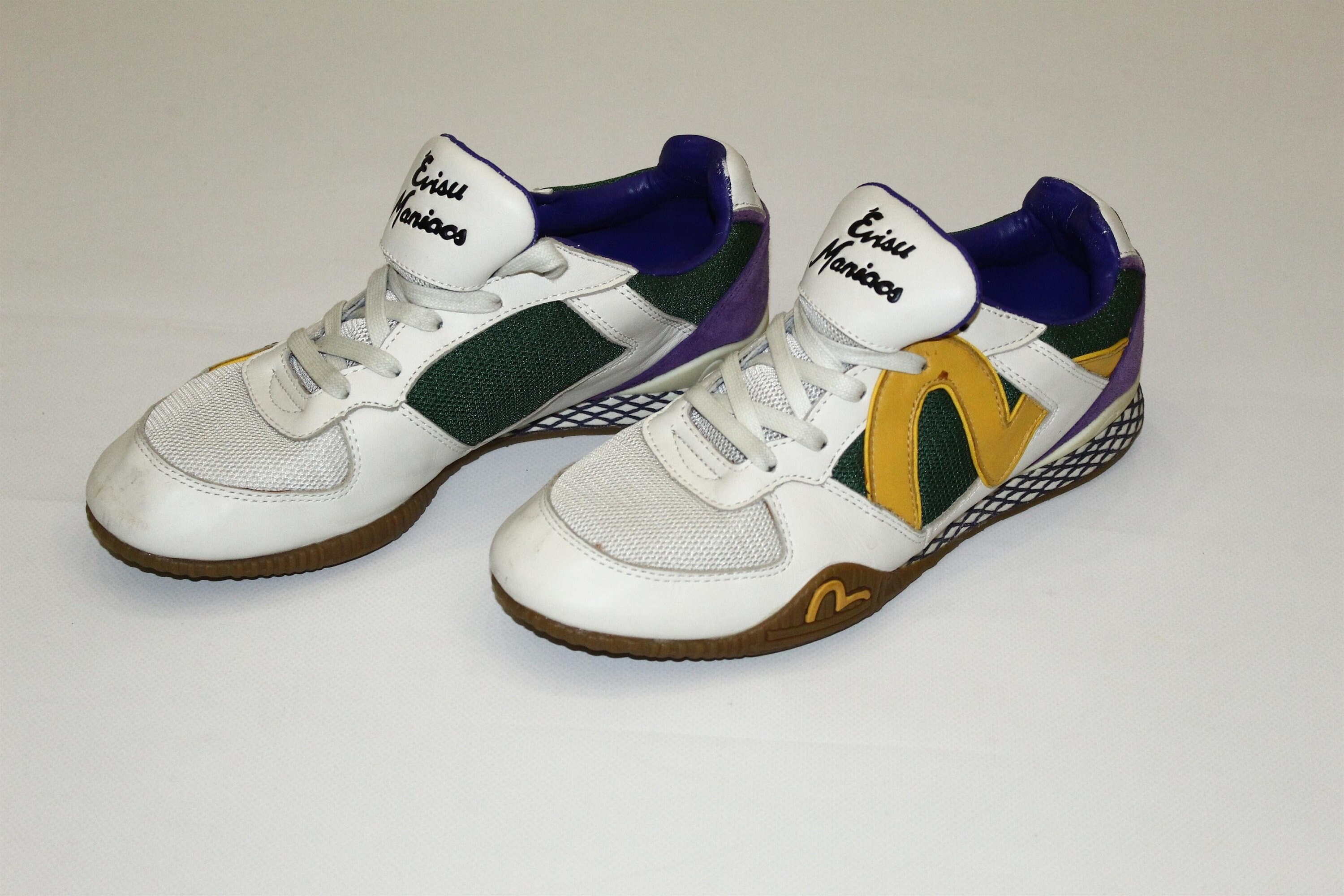 RARE Vintage Evisu Maniacs Leather Sneakers - Etsy