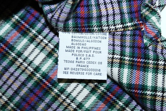 Rare polo ralph lauren emmet band madras flannel shi gem