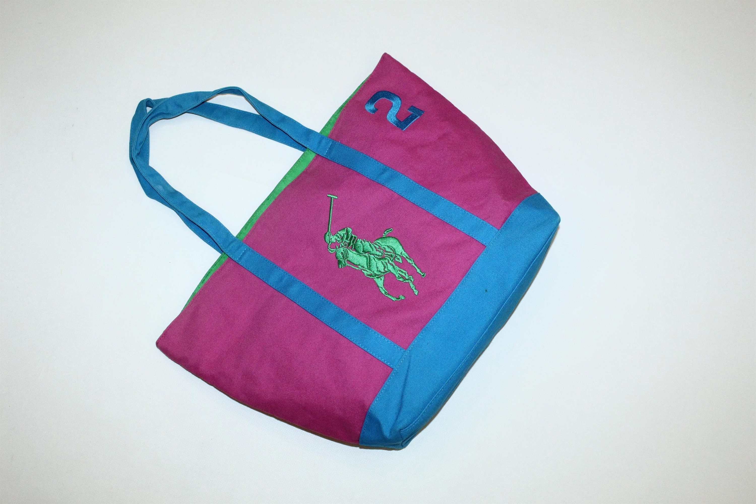 Polo Ralph Lauren Big Pony Embroidered Tote Bag - Etsy Canada