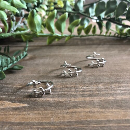 Olive Branch Peace Offering Adjustable Ring Etsy
