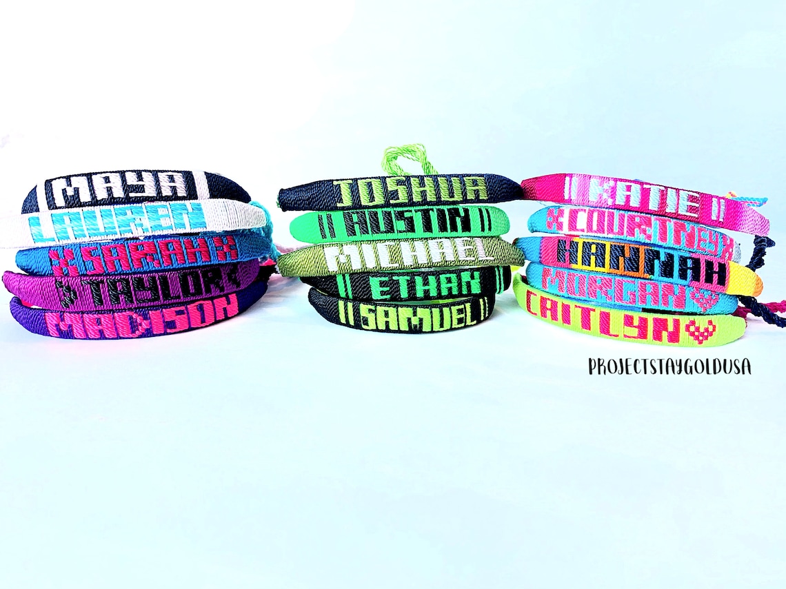 Personalized Mexican Friendship Bracelet Classic Bracelets Etsy