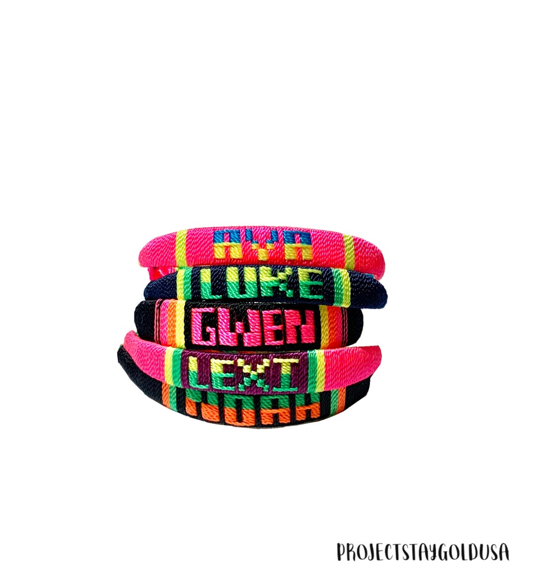 Personalized Friendship Bracelets, Custom Bracelet, Mexican Handmade