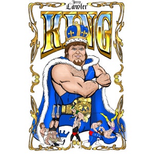 Jerry the King Lawler  11 x 17 Poster