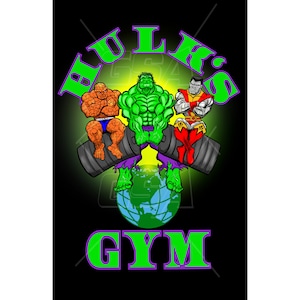 Original Hulk's gym 11 x 17 Poster