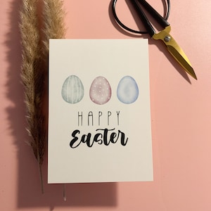 Cartolina di Pasqua, uova con motivo "Buona Pasqua"