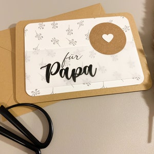 Card for Father&#39;s Day or other occasions, &quot;for Dad&quot;, motif branches, landscape format B6