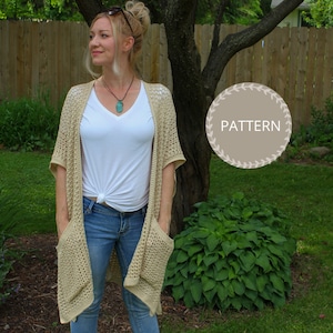 Crochet Pattern | Magnolia Summer Cardigan | Easy Crochet Poncho