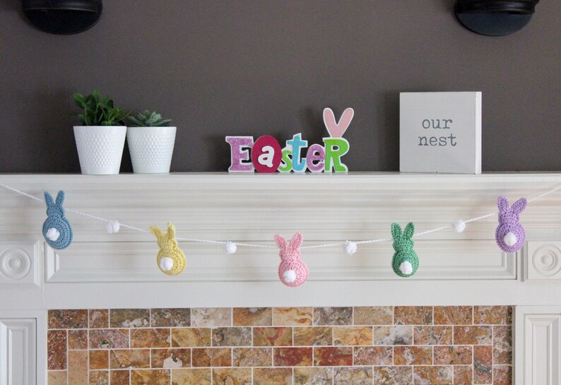 Pattern Bundle, Easter Garland Crochet Pattern, Crochet Bunting Pattern, Easter Eggs Decor, Easter Bunny, Easter Basket Gift zdjęcie 9