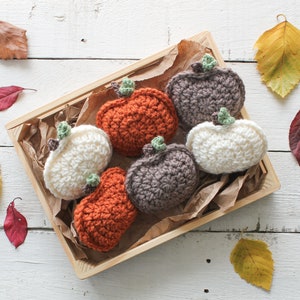 Crochet Pumpkin Pattern, Crochet Pumpkin Garland, Rustic Crochet Pumpkin, Fall Crochet Pattern, Crochet Pumpkin Decor, Thanksgiving Decor image 4