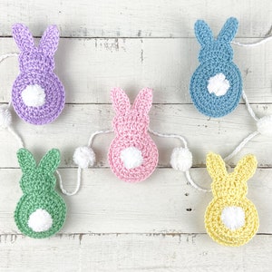 Pattern Bundle, Easter Garland Crochet Pattern, Crochet Bunting Pattern, Easter Eggs Decor, Easter Bunny, Easter Basket Gift zdjęcie 8