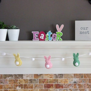 Crochet Pattern Crochet Easter Bunny Toy Easy Crochet Bunny Garland image 2