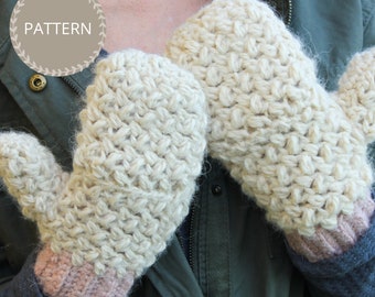 Crochet Pattern | Cozy Convertible Mittens | Glittens | Gloves | Flip Mittens