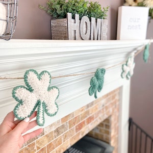 Shamrock Garland Crochet Pattern St. Patrick's Day Crochet Shamrocks image 8