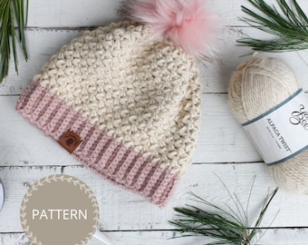 Crochet Pattern | Cozy Bean Crochet Hat | Easy Crochet Beanie