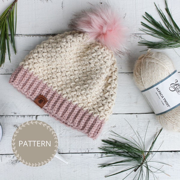 Crochet Pattern | Cozy Bean Crochet Hat | Easy Crochet Beanie