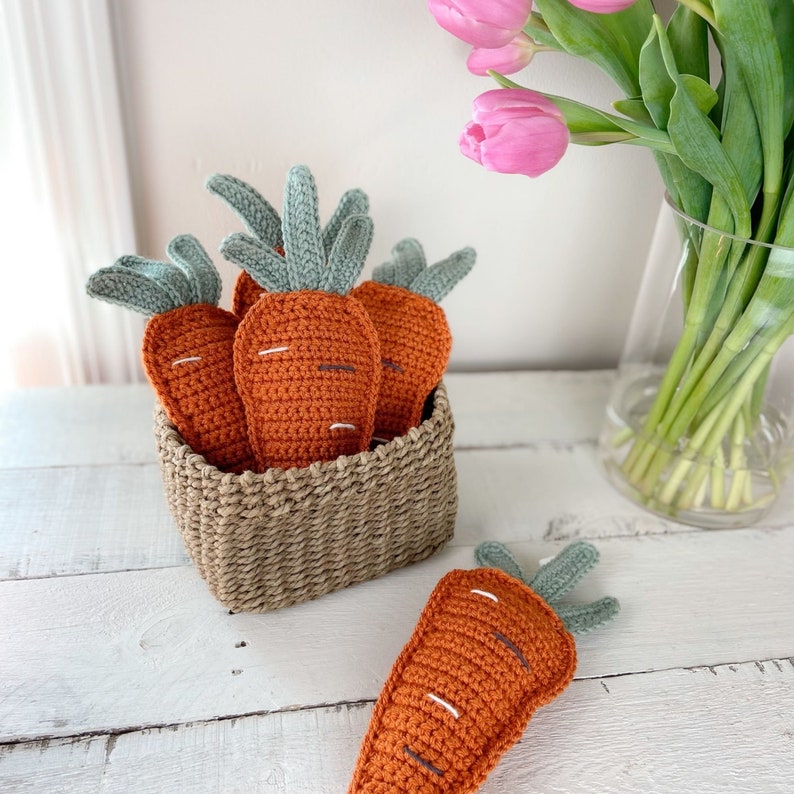 Crochet Pattern Crochet Carrot Easter Garland Crochet Easter Bunting Crochet Easter Decor image 9