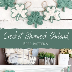 Shamrock Garland Crochet Pattern St. Patrick's Day Crochet Shamrocks image 10