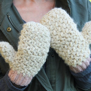 Crochet Pattern Bundle Cozy Bean Hat and Convertible Mittens Patterns Matching Crochet Beanie and Mittens Patterns image 3