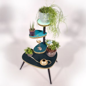 Flower stand / flower bench Midnight Jungle 60s design image 5