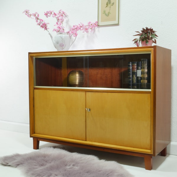 Vintage Sideboard mit Vitrine aus den 50er Jahren