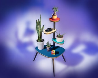 Flower table / plant stand Blue Tango – 60s design