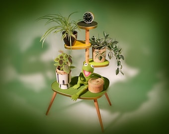 Flower table / flower stand Honey Apple – 60s design