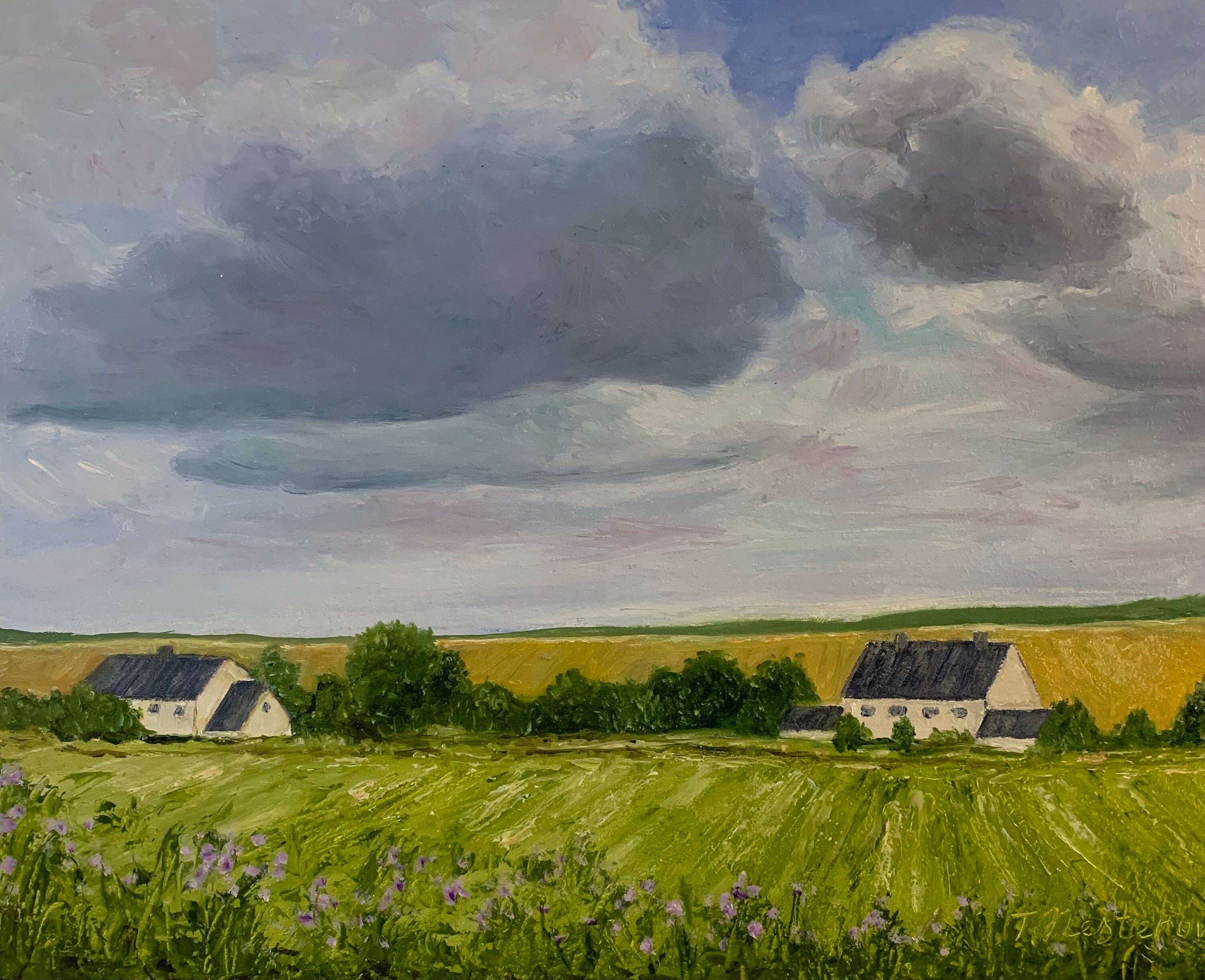 Landscape Oil Painting. Original Oil Painting 12x16 Inches