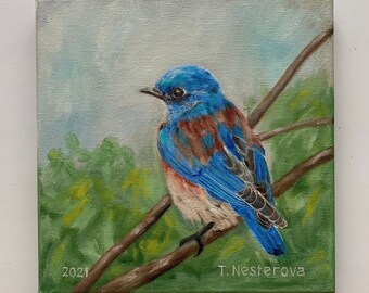 【F4号】good blue(spelling) 油絵 oil painting il_340x270.3398202834_92w4.jpg