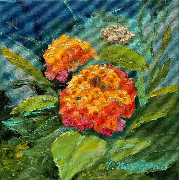 絵画 Oil painting of beautiful flowers. Let Your Hair Down, 24x30 oil orchid flower painting