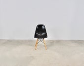 Black Chairs DSW by Charles Ray Eames for Herman Miller, 1970s