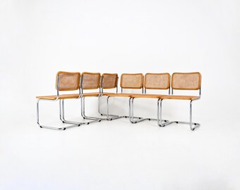 Dining Chairs Style B32 by Marcel Breuer, Set of 6