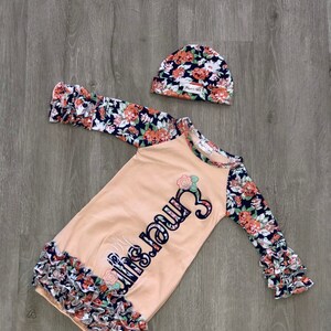 Floral baby gown best sale wholesale