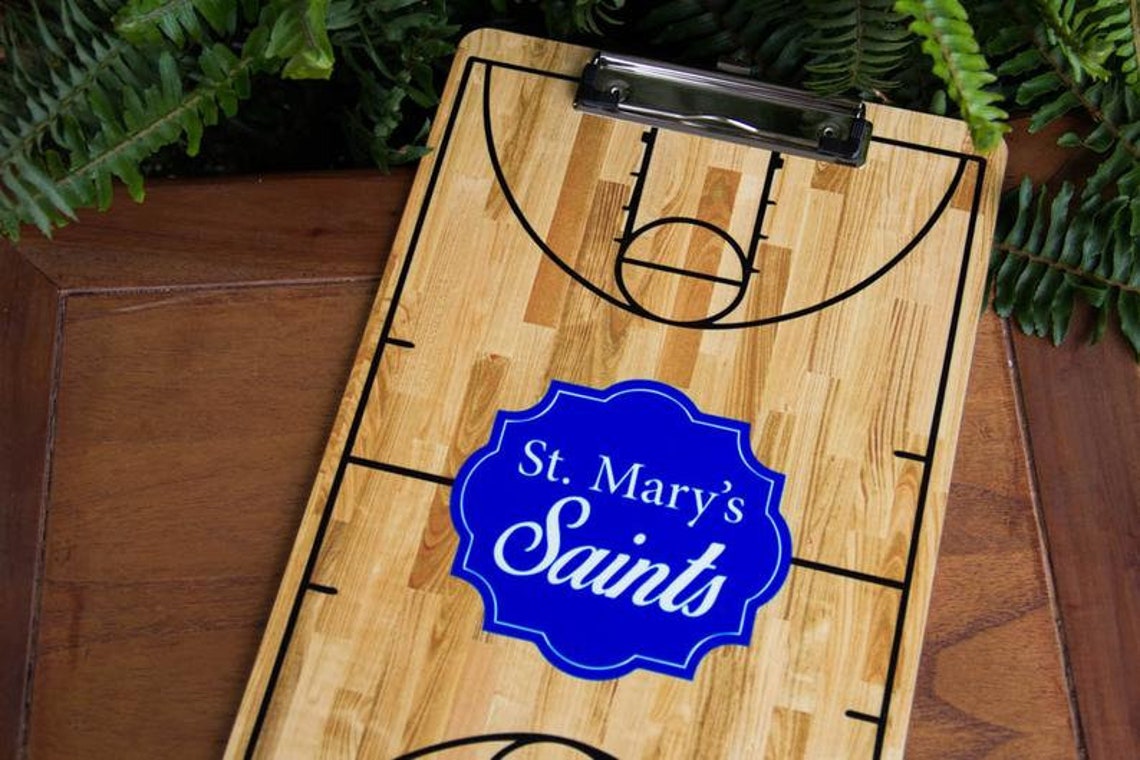 Coaches Gift Idea Clipboard Basketball Coach Gift Custom Etsy