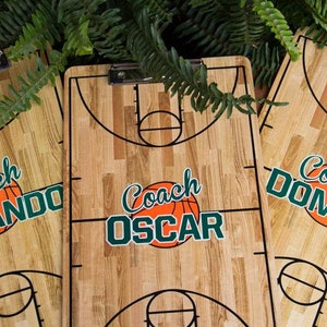 Coaches Gift Idea, Clipboard, Basketball, Coach Gift, Custom Clipboard, Gift for Coach, Personalized, Basket Ball Coach